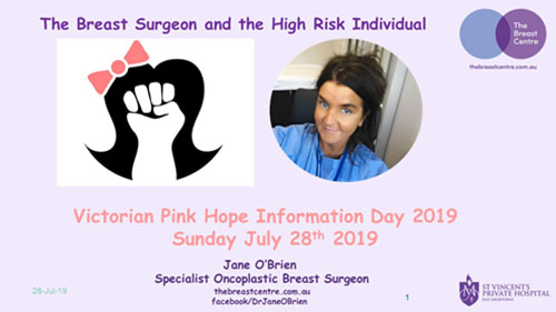 Pink Hope Victorian Information Day 2019